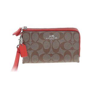 Coach Factory Double Corner Zip Wristlet